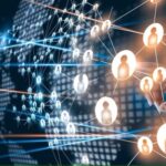 Global map with nodes to indicate the future trends of Offshore Business Process Outsourcing worldwide
