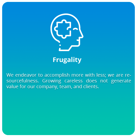 Core Value: Frugality