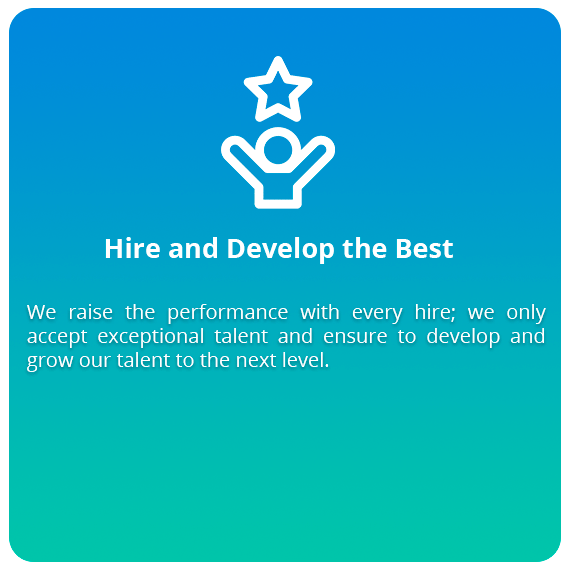 Core Value: Hire and Develop the Best