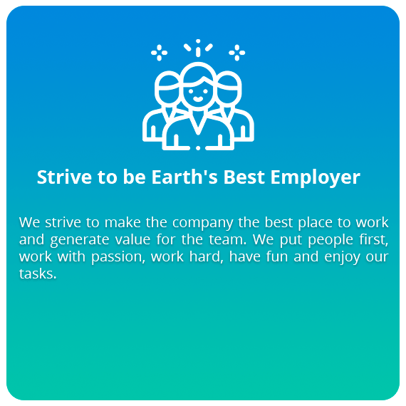 Core Value: Strive to be Earth's Best Employer